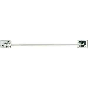 Decko 38110 Towel Bar, 2 in Projection, 21-1/2 in OAL, 3-1/4 in OAW, 18 in L Rod, Steel, Chrome, Surface