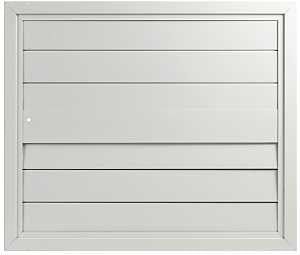 Master Flow S36N Automatic Fan Shutter, 42-1/2 in L, 37-3/4 in W, Aluminum, Enamel