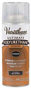 Varathane 9081 Polyurethane, Gloss, Liquid, Clear, 11.25 oz, Aerosol Can