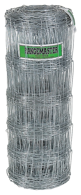 Rangemaster 6659 Series Field Fence, 12 in, 39 in H, 330 ft L, 12 ga ga, Steel, Galvanized