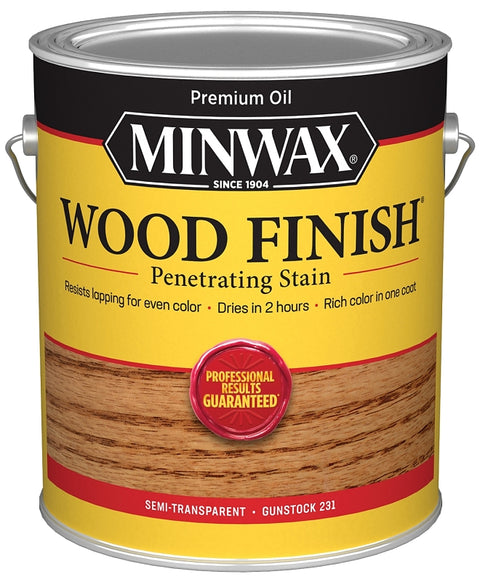 Minwax 710450000 Wood Stain, Oil Base, Gunstock, Liquid, 1 gal, Pack of 2