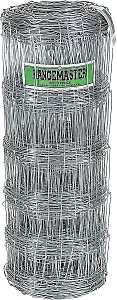 Rangemaster 6656 Field Fence, 330 ft L, 47 in H, 6 in Stay Spacing, 12 ga, Steel, Galvanized