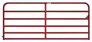 Behlen Country 40120121 Heavy-Duty Gate, 144 in W Gate, 50 in H Gate, 16 ga Frame Tube/Channel, Steel Frame, Red