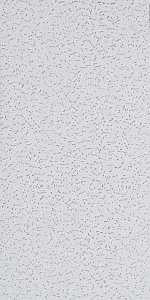 USG Fifth Avenue Series 280 CTN Ceiling Panel, 48 in L, 24 in W, 5/8 in Thick, Directional Fissured Pattern, White