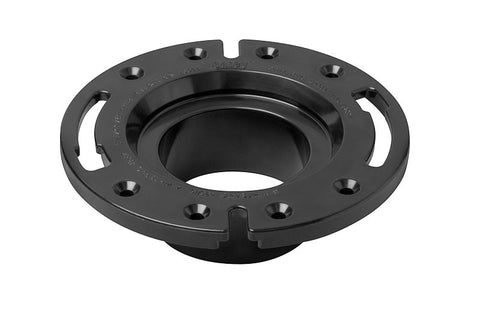 Oatey 43584 Closet Flange, 3 in Connection, ABS, Black