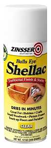 Zinsser 00408 Shellac, Mid-Tone, Clear, Liquid, 12 oz, Can, Pack of 6