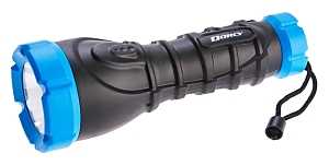 Dorcy 41-2968 Flashlight, LED Lamp, Alkaline Battery, Blue/Red/Yellow