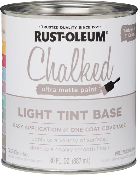 Rust-Oleum 287688 Chalk Paint, Chalk/Ultra Matte, 30 oz, Pack of 2