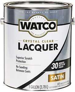 WATCO 63231 Lacquer, Liquid, Clear, 1 gal, Can, Pack of 2