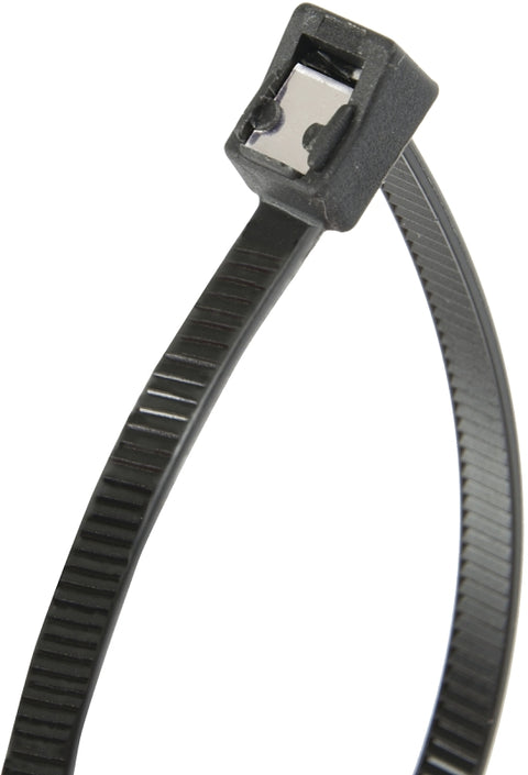 Gardner Bender 46-308UVBSC Cable Tie, 2 in Max Bundle Dia, Double-Lock Locking, 6/6 Nylon, Black, 8 in L