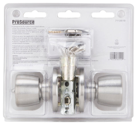 ProSource T-5764SS-ET Entry Knob, Brass, Stainless Steel, Pack of 3