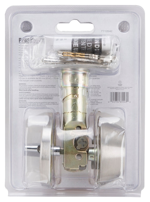 ProSource Signature Series T-D101SS Deadbolt, 3 Grade, Stainless Steel, 2-3/8, 2-3/4 in Backset, KW1 Keyway, Pack of 3