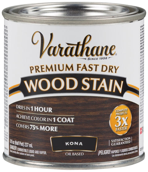 Varathane 262029 Wood Stain, Kona, Liquid, 0.5 pt, Can
