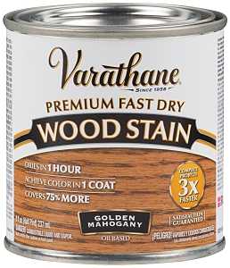 Varathane 262033 Wood Stain, Golden Mahogany, Liquid, 0.5 pt, Can