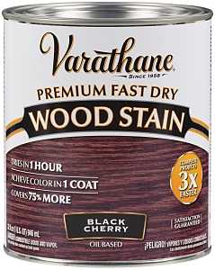 Varathane 262009 Wood Stain, Black Cherry, Liquid, 1 qt, Can