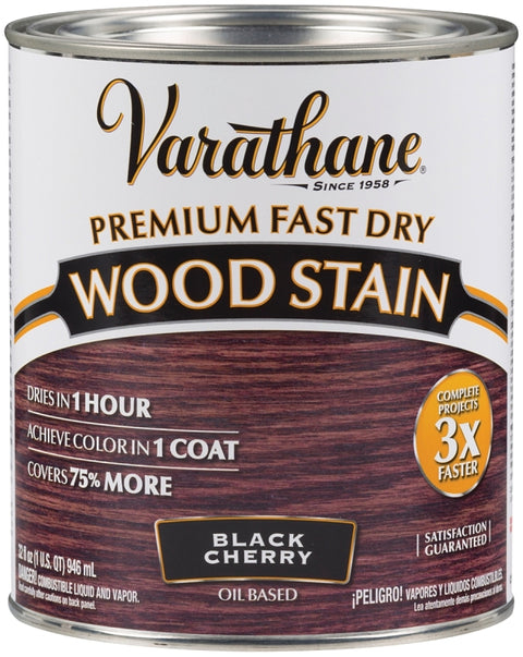 Varathane 262009 Wood Stain, Black Cherry, Liquid, 1 qt, Can