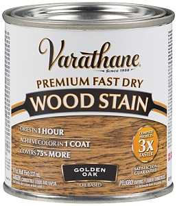Varathane 262021 Wood Stain, Golden Oak, Liquid, 0.5 pt, Can