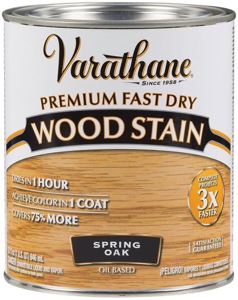 Varathane 262004 Wood Stain, Spring Oak, Liquid, 1 qt, Can, Pack of 2