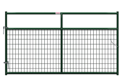 Behlen Country 40132082 Wire-Filled Gate, 96 in W Gate, 50 in H Gate, 6 ga Mesh Wire, 2 x 4 in Mesh, Green