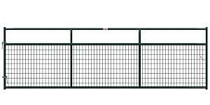 Behlen Country 40132142 Wire-Filled Gate, 168 in W Gate, 50 in H Gate, 6 ga Mesh Wire, 2 x 4 in Mesh, Green