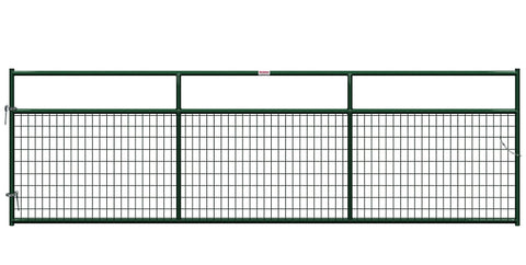 Behlen Country 40132142 Wire-Filled Gate, 168 in W Gate, 50 in H Gate, 6 ga Mesh Wire, 2 x 4 in Mesh, Green