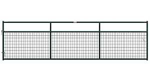 Behlen Country 40132162 Wire-Filled Gate, 192 in W Gate, 50 in H Gate, 6 ga Mesh Wire, 2 x 4 in Mesh, Green