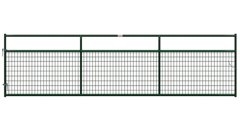 Behlen Country 40132162 Wire-Filled Gate, 192 in W Gate, 50 in H Gate, 6 ga Mesh Wire, 2 x 4 in Mesh, Green