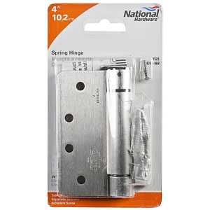 National Hardware N350-868 Spring Hinge, Steel, Satin Nickel, 37 lb