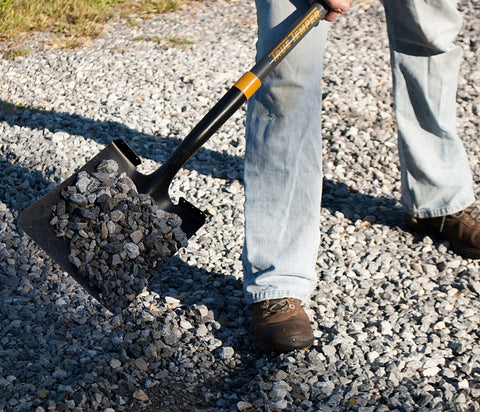 True Temper 2585500 Transfer Shovel, 9.67 in W Blade, 16 ga, Steel Blade, Fiberglass Handle, 47 in L Handle