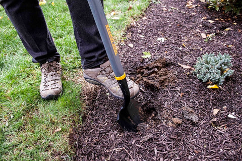 True Temper 2617100 Floral Shovel, 5-3/4 in W Blade, 16 ga, Steel Blade, Hardwood Handle, Straight Handle