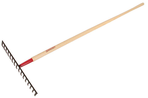 Razorback 17 in. W x 66 in. L Wood Garden Rake