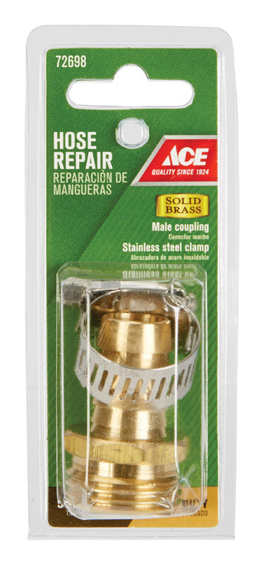 Ace 5/8 in. Hose Barb x 3/4 in. MHT Brass Hose Repair Male Threaded