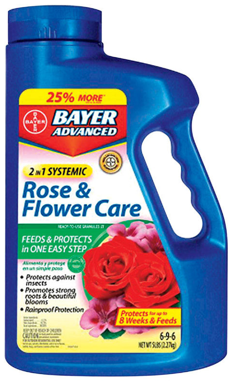 Bayer Advanced Rose & Flower Care Plant Food For Shrubs, Ornamentals 5 lb.
