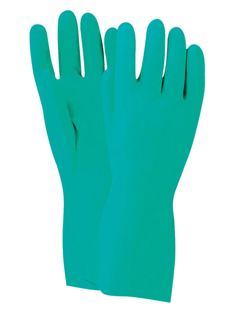 Handmaster Green Universal Large Nitrile Chemical Safety Gloves