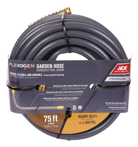 Ace 5/8 in. Dia. x 75 ft. L Garden Hose Kink Resistant