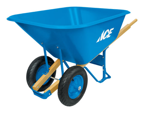 Ace Poly Dual Wheel Wheelbarrow 10 cu. ft.