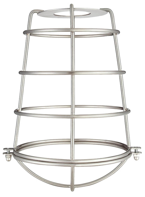 Westinghouse 85031 Cage Shade, Metal, Brushed Nickel, 6-3/4 in Dia x 8 in H Dimensions