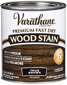 Varathane 333661 Premium Stain, True Brown, Liquid, 1 qt