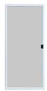 Screen Tight PSD30W Series Patio Screen Door, 30 to 36 in W Opening, 77-3/8 to 80 in H Opening, Aluminum Frame, White