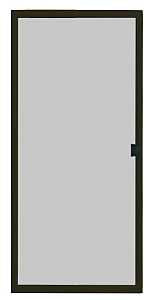 Screen Tight PSD36B Series Patio Screen Door, 36 in W Opening, 77-3/8 to 80 in H Opening, Aluminum Frame, Bronze