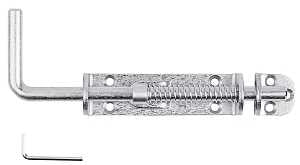 National Hardware N109-212 Slide Bolt, 1-9/16 in Bolt Head, Steel, Zinc