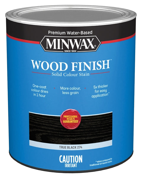 Minwax 700514444 Wood Stain, True Black, Liquid, 1 qt, Can