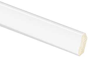 Inteplast Group 093 Series 50930800032 Inside Corner Moulding, 8 ft L, 7/8 in W, Polystyrene, Crystal White, Pack of 20