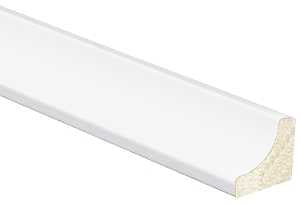 Inteplast Group 100 91000800032 Cove Moulding, 8 ft L, 11/16 in W, Polystyrene, Crystal White, Pack of 25