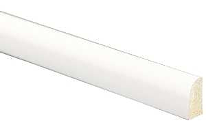 Inteplast Group 109 61090800032 Base Moulding, 8 ft L, 9/16 in W, 1/4 in Thick, Shoe Profile, Polystyrene, Pack of 35