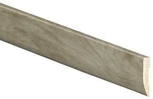 Inteplast Group 88560700504 Stop Moulding, 1-1/4 in W, 3/8 in H, Smooth Profile, Polystyrene, River Gray