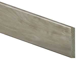 Inteplast Group 80400800504 Baseboard Moulding, 8 ft L, 4 in W, 1/2 in Thick, Square Edge Profile, Polystyrene