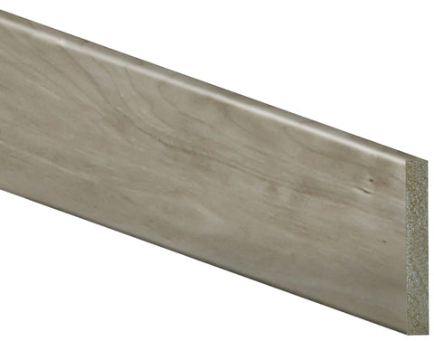 Inteplast Group 80400800504 Baseboard Moulding, 8 ft L, 4 in W, 1/2 in Thick, Square Edge Profile, Polystyrene