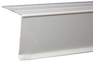Amerimax 5700200120 Drip Edge, 10 ft L, Hemmed Edge, Steel, White, Pack of 25