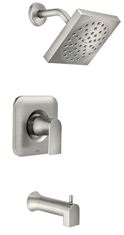 Moen 82760SRN Tub and Shower Faucet, 1.75 gpm Showerhead, Diverter